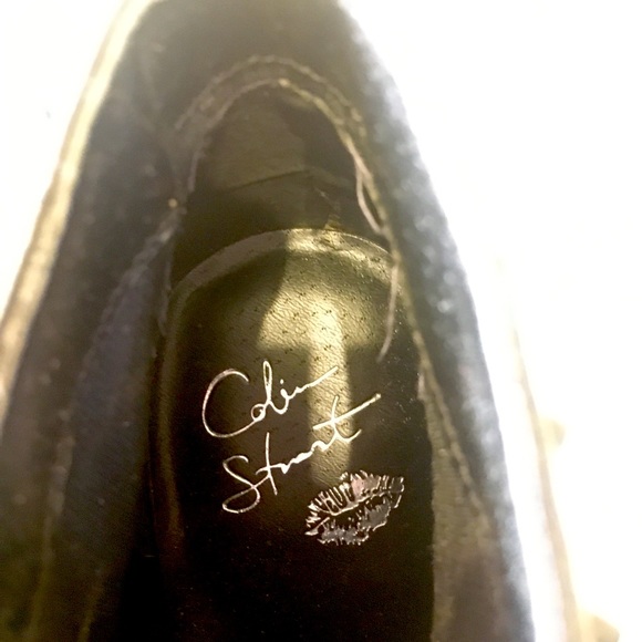 Goth Punk Studded Metallic Wedges - 8 - Picture 3 of 8